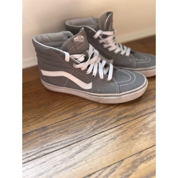 Vans Sk8-Hi Tapered Shoe Size 7.5 Men or 9 Women Gray Skater Outdoors
